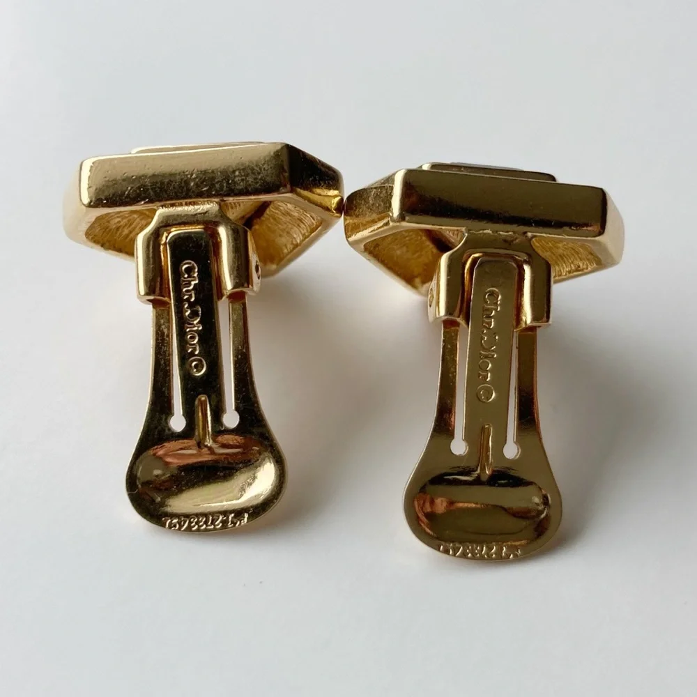 Christian Dior Vintage Clip On Earrings - Picture 5 of 12